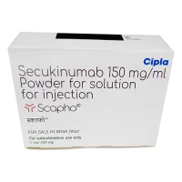 Фото Секукинумаб Козэнтикс аналог :: Secukinumab Scapho 150мг лиофилизат д/р-ра для п/к введ №1