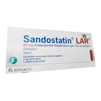 Фото Сандостатин Лар 30 мг (Октреотид 30 мг) микросферы для приг. сусп. для в/м введ. 1 фл.