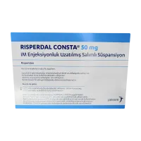 Фото Рисполепт Конста 50мг (название в Турции Риспердал Конста :: Risperdal Consta 50mg) сусп. для в/м введ. №1